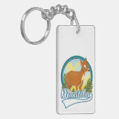 Manitoba Canada reislogo Sleutelhanger (Voorkant Links)