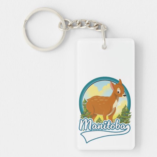 Manitoba Canada reislogo Sleutelhanger (Voorkant)