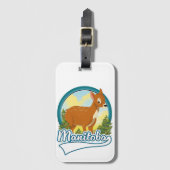 Manitoba Canada reizen logo Bagagelabel (Voorkant (verticaal))