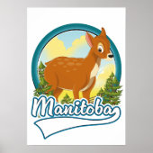 Manitoba Canada reizen logo Poster (Voorkant)