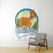 Manitoba Canada reizen logo Wandkleed (In situ)