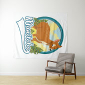Manitoba Canada reizen logo Wandkleed (In Situ (horizontaal))