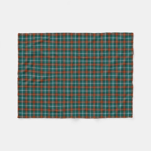Manitoba Canada Tartan Fleece Deken (Voorkant (Horizontaal))