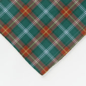 Manitoba Canada Tartan Fleece Deken (Hoek)