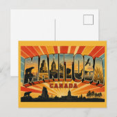 Manitoba Canada Vintage Briefkaart (Voorkant / Achterkant)