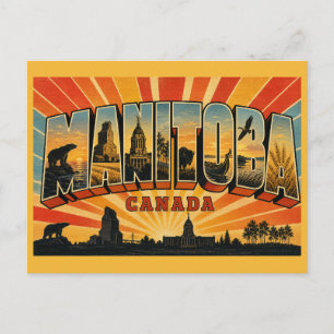 Manitoba Canada Vintage Briefkaart