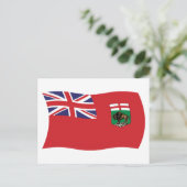 Manitoba Flag Briefkaart (Staand voorkant)