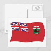Manitoba Flag Briefkaart (Voorkant / Achterkant)