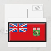 Manitoba Flag Briefkaart (Voorkant / Achterkant)