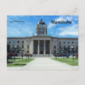 Manitoba Legislative Building Manitoba Canada Briefkaart (Voorkant)