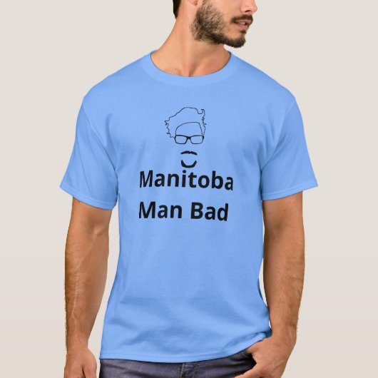 Manitoba Man Bad T-Shirt (donker) (Voorkant)
