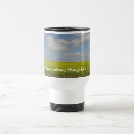 Manitoba Mok Prairie Landschap Travel Mugs Cups (Center)
