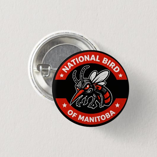 Manitoba National Bird Pin Button (Voorkant /achterkant)