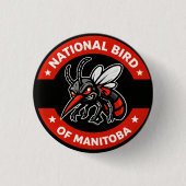 Manitoba National Bird Pin Button (Voorkant)