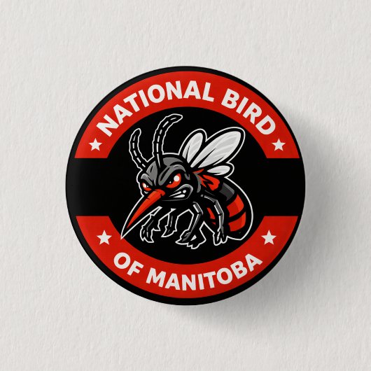 Manitoba National Bird Pin Button (Voorkant)