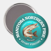 Manitoba Pike Vist Magneet (Voorkant / Achterkant)
