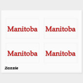 Manitoba Rechthoekige Sticker (Vel)