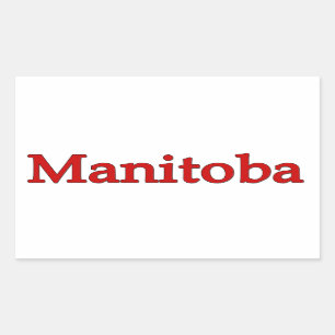 Manitoba Rechthoekige Sticker