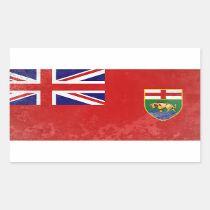 Manitoba Rechthoekige Sticker