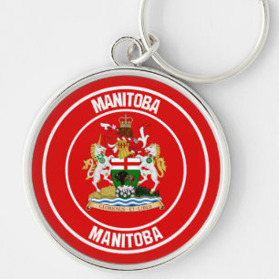 Manitoba Round Emblem Sleutelhanger