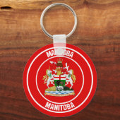 Manitoba Round Emblem Sleutelhanger (Voorkant)