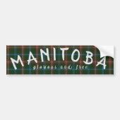 Manitoba Tartan Bumpersticker (Voorkant)