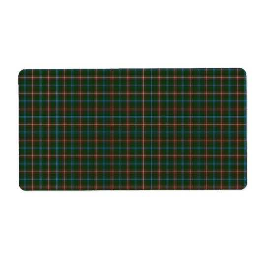 Manitoba tartan etiket (Voorkant)