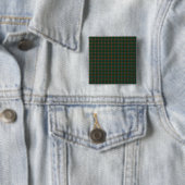 Manitoba tartan vierkante button 5,1 cm (In situ)