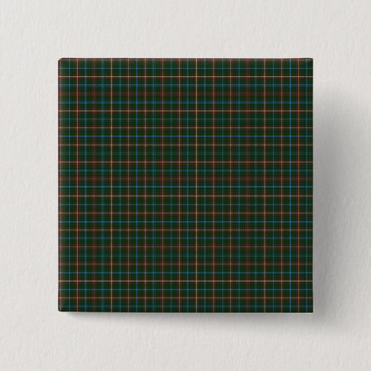 Manitoba tartan vierkante button 5,1 cm (Voorkant)