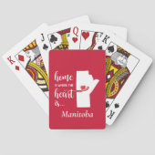 Manitoba thuis is waar het hart is... pokerkaarten (Achterkant)