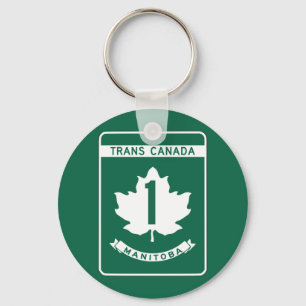 Manitoba, Trans-Canada Highway Sign Sleutelhanger
