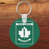 Manitoba, Trans-Canada Highway Sign Sleutelhanger (Voorkant)