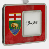 Manitoba Verzilverd Omlijst Ornament (Rechts)