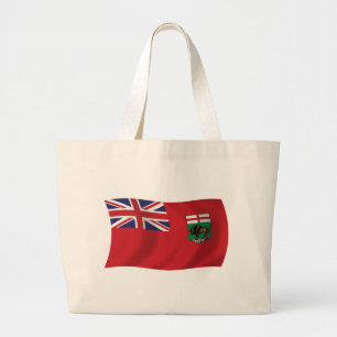 Manitoba Vlag Boodschappentas Grote Tote Bag