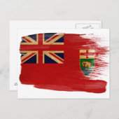 Manitoba Vlag Briefkaarten (Voorkant / Achterkant)