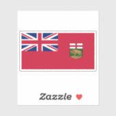 Manitoba Vlag Graphic Sticker (Vel)
