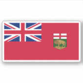Manitoba Vlag Graphic Sticker (Voorkant)