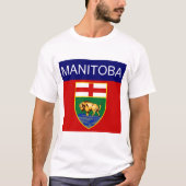 Manitoba Vlag Heren T-shirt (Voorkant)