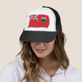 Manitoba Vlag Hoed Trucker Pet (In situ)