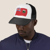 Manitoba Vlag Hoed Trucker Pet (In situ)