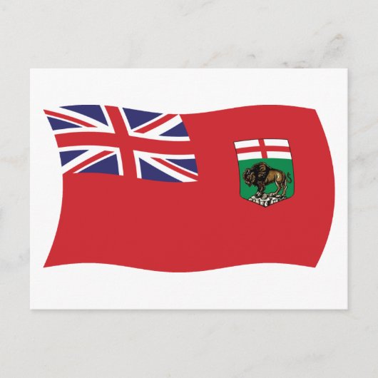 Manitoba Vlag Postkaart (Voorkant)