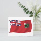 Manitoba Vlag Postkaart (Staand voorkant)
