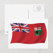 Manitoba Vlag Postkaart (Voorkant / Achterkant)