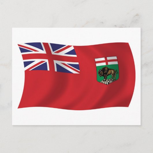 Manitoba Vlag Postkaart (Voorkant)