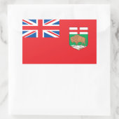 Manitoba vlag rechthoekige sticker (Tas)