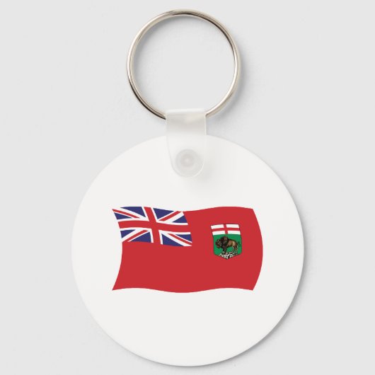 Manitoba Vlag Sleutelhanger (Voorkant)