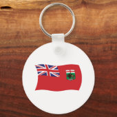 Manitoba Vlag Sleutelhanger (Voorkant)