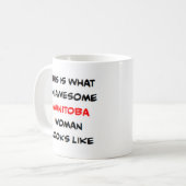 Manitoba-vrouw, geweldige koffiemok (Voorkant links)
