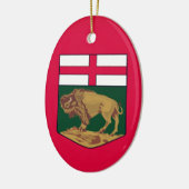 Manitoba-wapenmantel - CANADA Keramisch Ornament (Links)