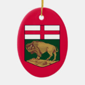 Manitoba-wapenmantel - CANADA Keramisch Ornament (Voorkant)